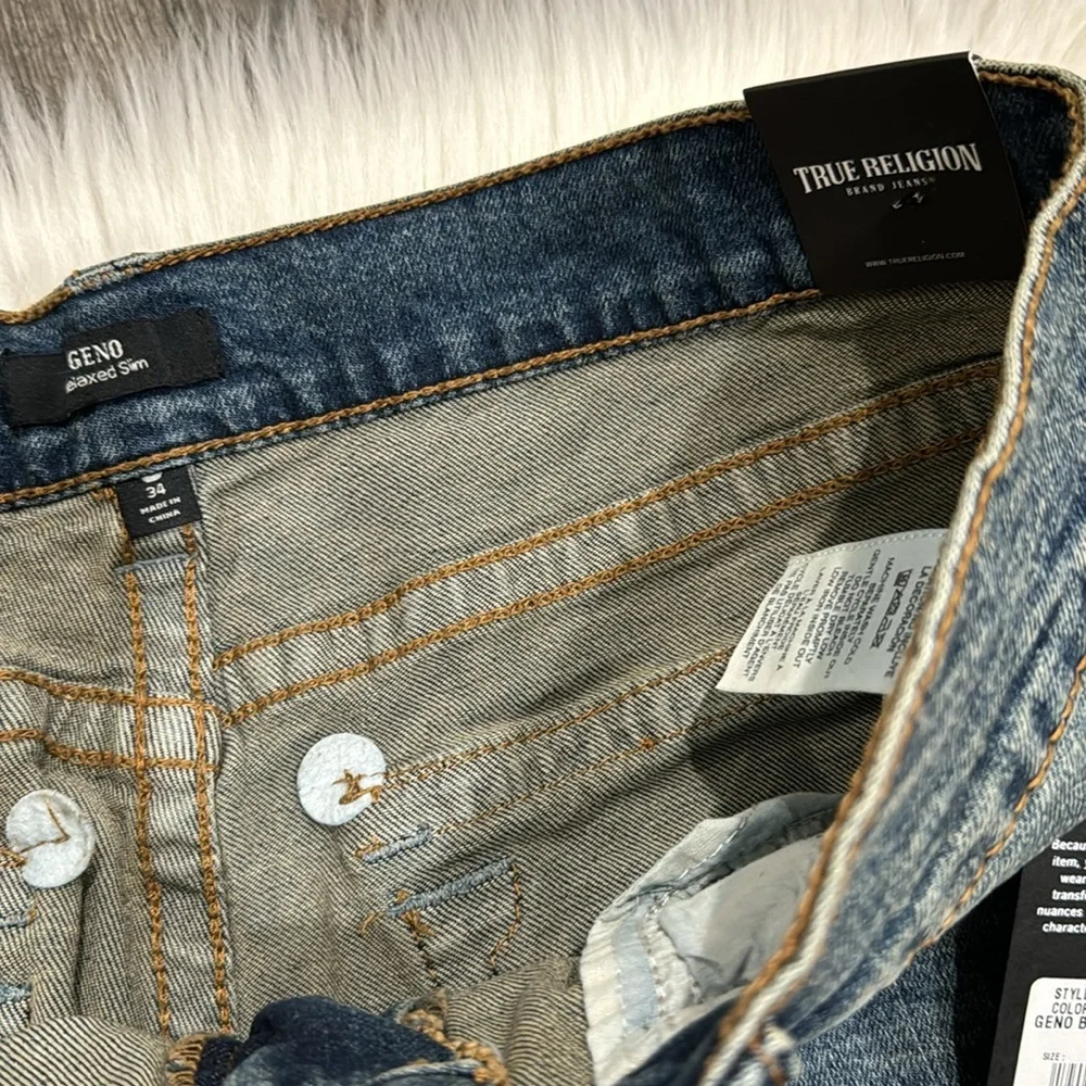 🖤True Religion GENO BIG T FLAP RELAXED SLIM JEAN